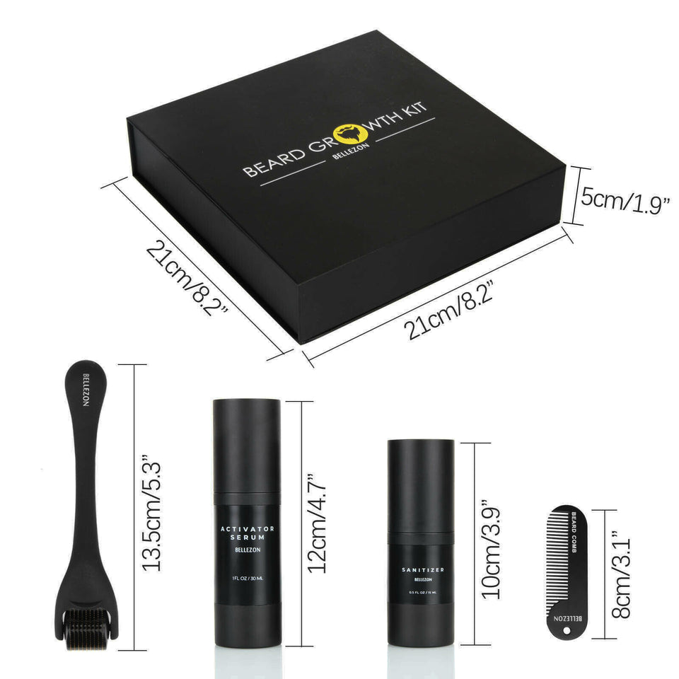 BELLEZON Beard Care Kit – Nourishing Hair & Beard Grooming Set