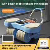 Automatic Rebound Ab Roller Wheel – 4-Wheel Core Trainer for Abs & Home Fitness