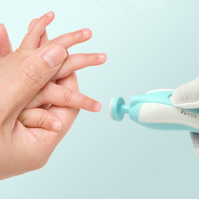 Baby Electric Nail Trimmer – Anti-Scratch Multifunctional Nail Polisher for Newborns