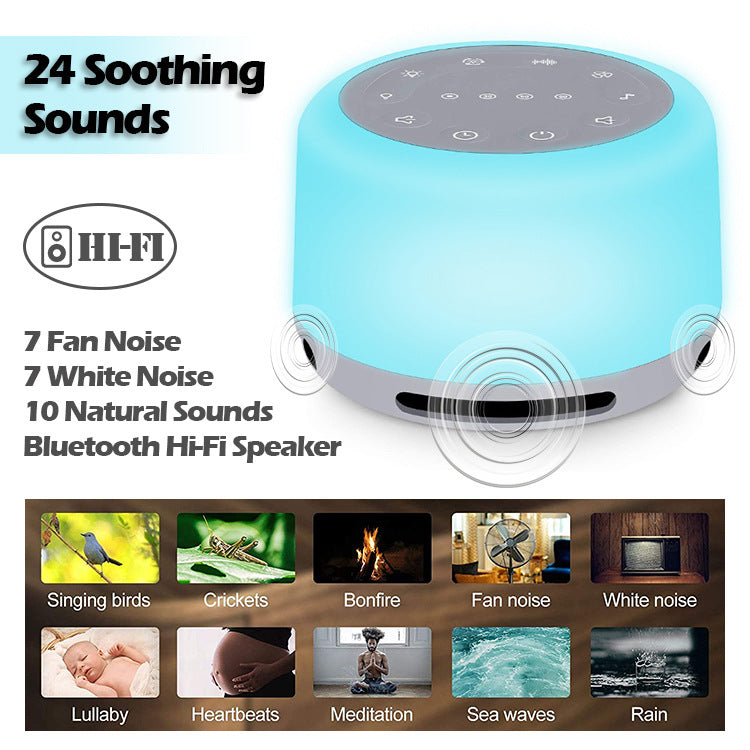 Smart Baby Night Light & White Noise Sleep Machine – Soothing Sound & LED Lamp