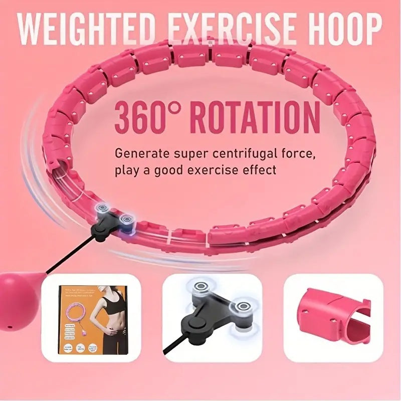 Detachable Smart Weighted Fit Hoop – Outdoor & Home Fitness Equipment for Full-Body Exercise