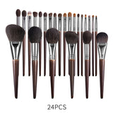 Natural Goat Hair Makeup Brush Set – Eyeshadow & Face Cosmetic Brushes