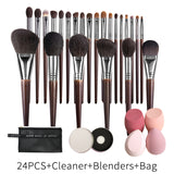 Natural Goat Hair Makeup Brush Set – Eyeshadow & Face Cosmetic Brushes