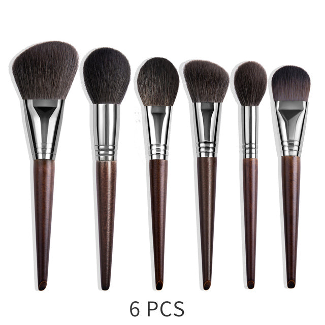 Natural Goat Hair Makeup Brush Set – Eyeshadow & Face Cosmetic Brushes