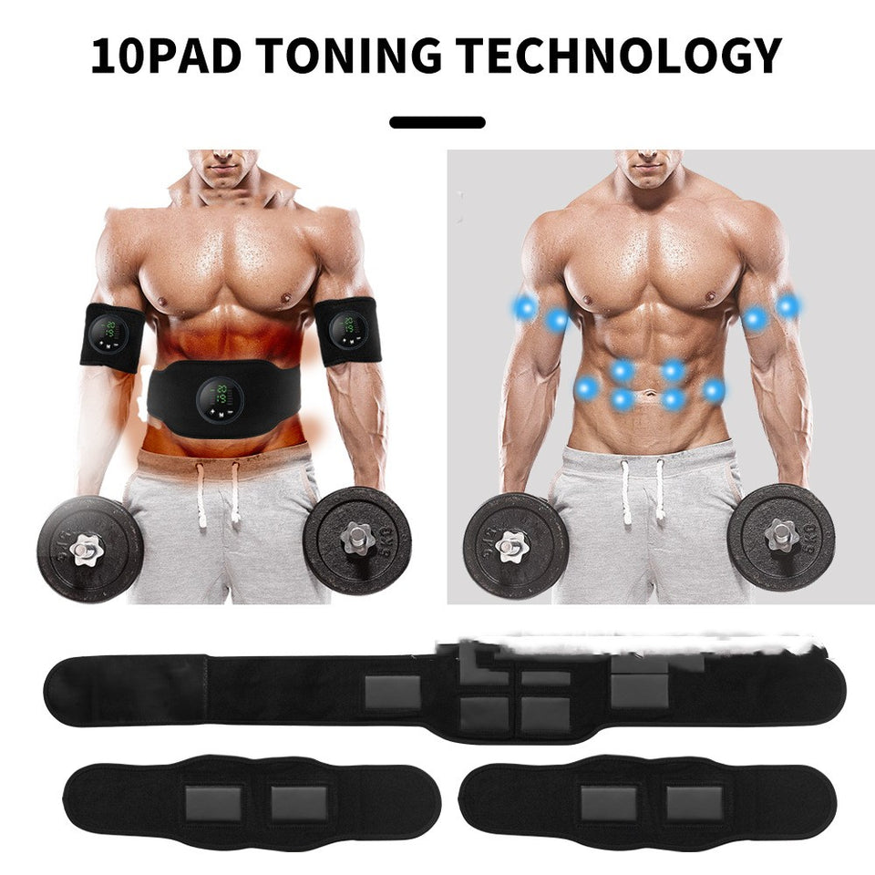 EMS Abdominal Crunch Board & Massage Belt – Home Fitness Instrument for Core Training