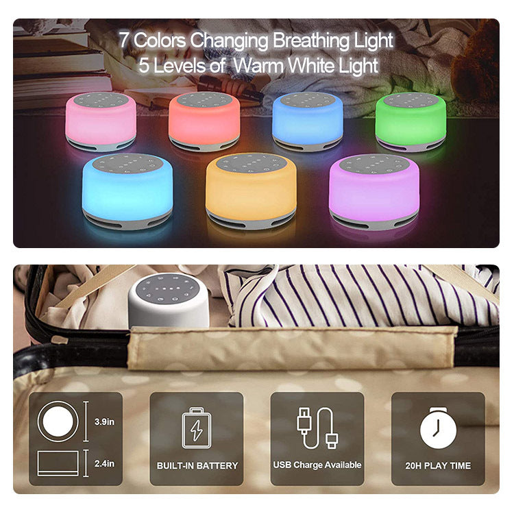 Smart Baby Night Light & White Noise Sleep Machine – Soothing Sound & LED Lamp