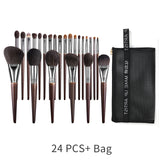Natural Goat Hair Makeup Brush Set – Eyeshadow & Face Cosmetic Brushes