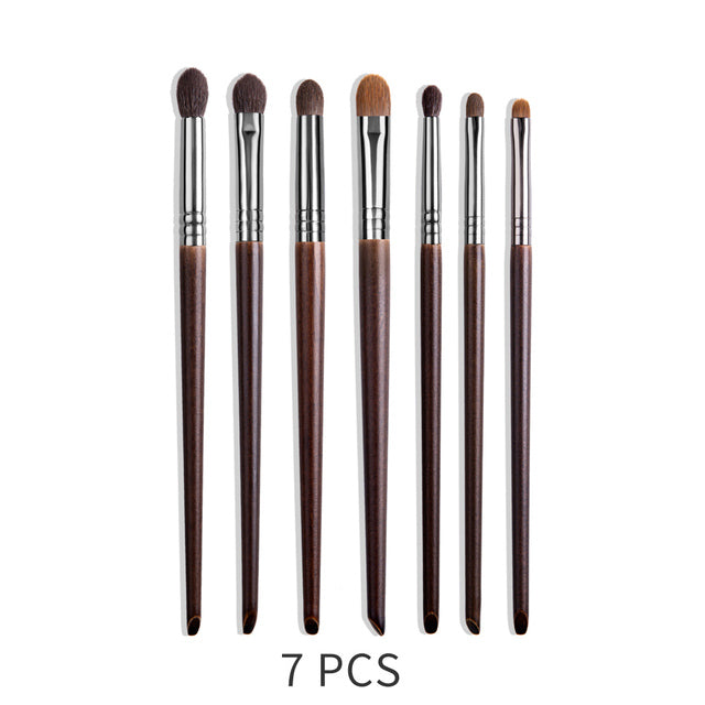 Natural Goat Hair Makeup Brush Set – Eyeshadow & Face Cosmetic Brushes